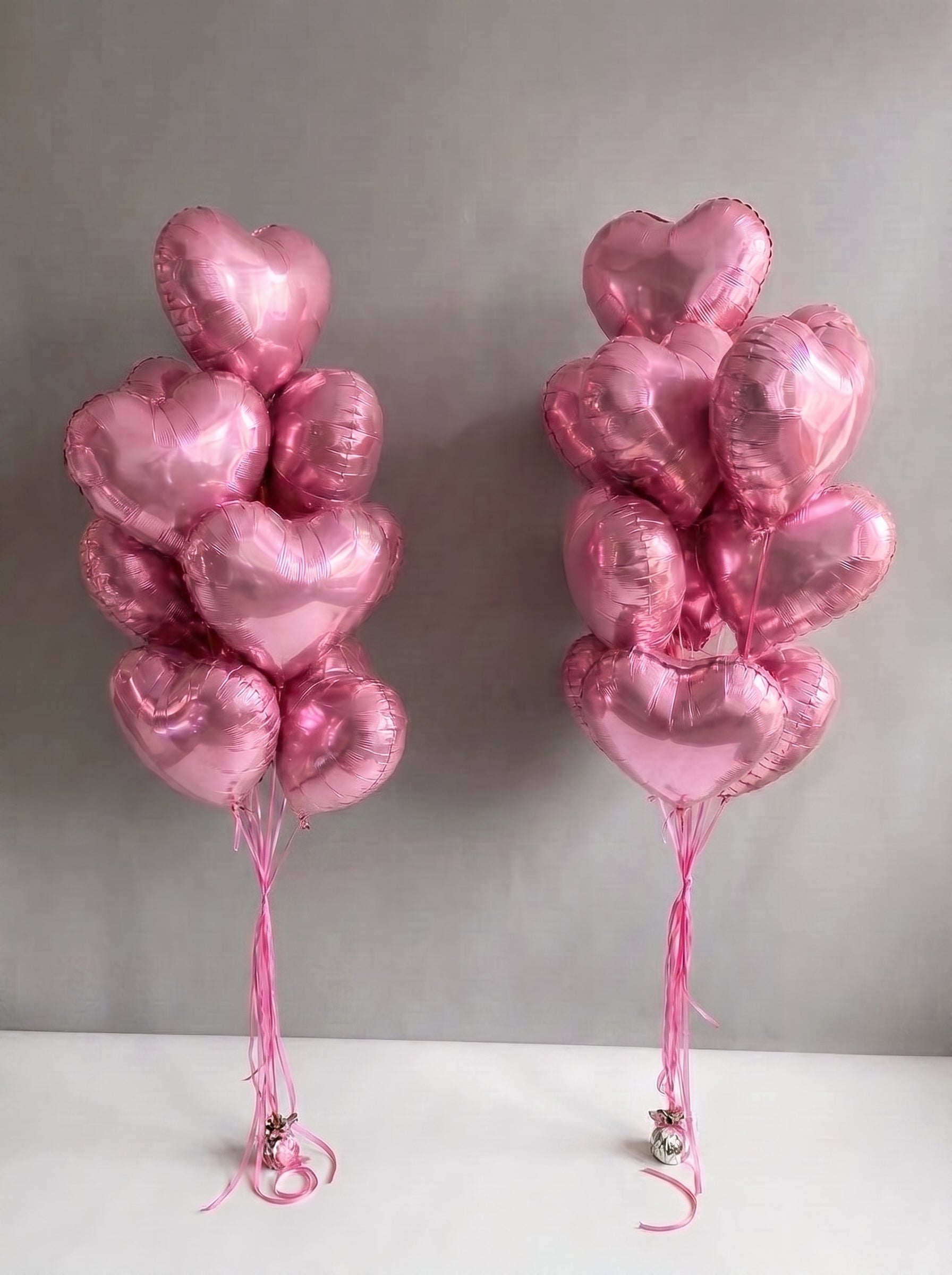 Pink Heart Bouquets